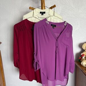 Three women’s tops
